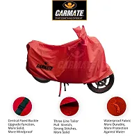 Car Mate CARMATE 2 Wheeler Cover for Hero MotoCorp HF Deluxe - Red-thumb2