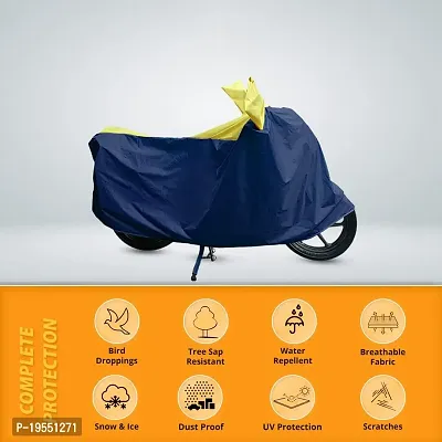 CARMATE Two Wheeler Cover for TVS Scooty - (Blue, Yellow)-thumb3