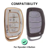 CARMATE Marble Finishing Car Key Cover for Hyundai Alcazar ( TPU67 )-thumb3