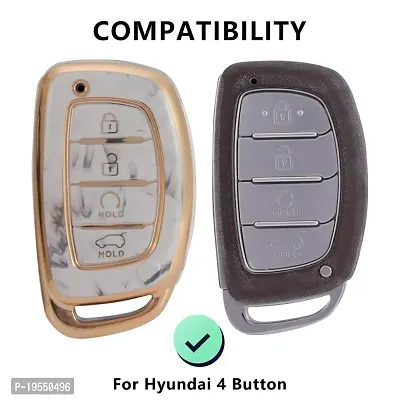 CARMATE Marble Finishing Car Key Cover for Hyundai Alcazar ( TPU67 )-thumb4