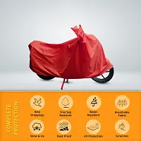 CARMATE Two Wheeler Cover for Mahindra Gusto - (Red)-thumb2