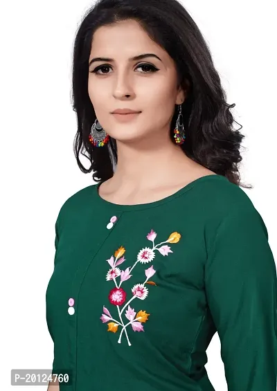 Classic Cotton Blend Printed Kurtis for Women's-thumb3