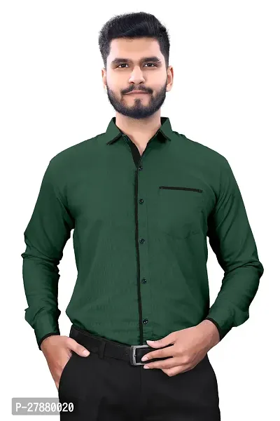 Classic Cotton Solid Casual Shirt For Men-thumb4
