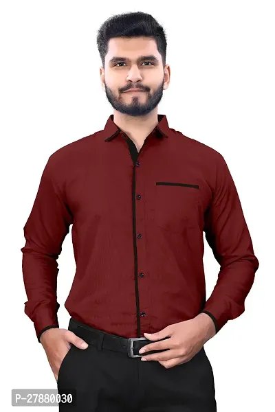Classic Cotton Solid Casual Shirt For Men-thumb4