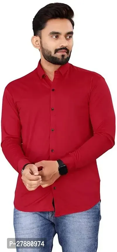 Classic Cotton Solid Casual Shirt For Men-thumb2