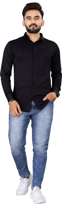 Classic Cotton Solid Casual Shirt For Men