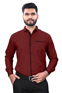 Classic Cotton Solid Casual Shirt For Men-thumb1