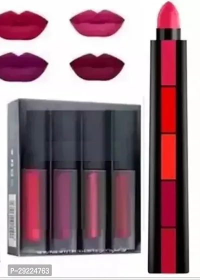 Premium Long Lasting Lipstick, Pack of 5