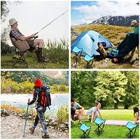 Krupanidhi Folding Lightweight Four Leg Tripod Stool for Outdoor Travelling Camping Picnic Outdoor Garden Beach Hiking Fishing Portable  Foldable Tripod Stool with Carrying Case (Multi-Color)-thumb3