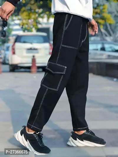 Stylish Black Jeans For Men-thumb0