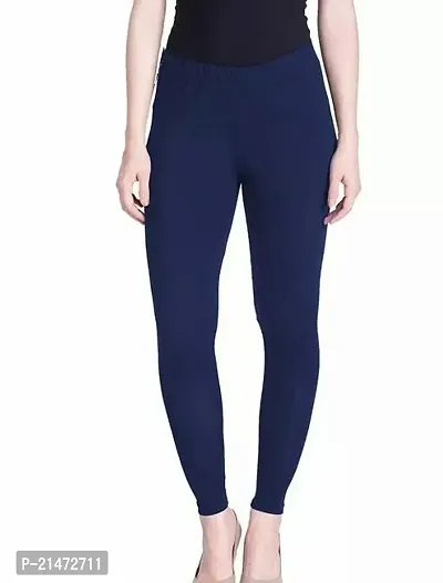 Stylish Fancy Designer Lycra Blend Solid Leggings For Women-thumb0