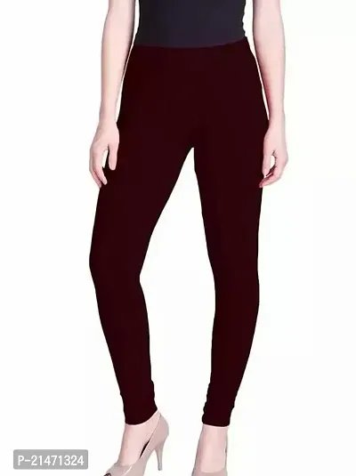 Stylish Fancy Designer Lycra Blend Solid Leggings For Women