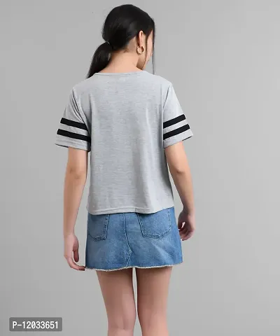 Trendy Women Grey Cross Neck Top-thumb2