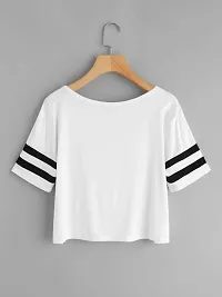 Vivient Women White Plain Cross Neck Top-thumb1