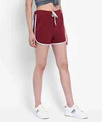 Vivient Women Maroon Hosery Short-thumb1