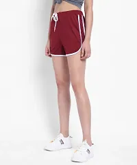 Vivient Women Maroon Hosery Short-thumb2