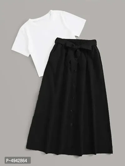 Trendy Top Skirt Set-thumb0
