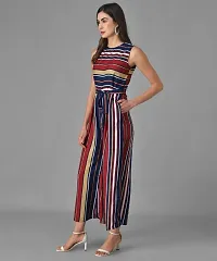 Women  Striped  Multicolour  Fit n Flare Jumpsuits-thumb1
