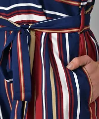 Women  Striped  Multicolour  Fit n Flare Jumpsuits-thumb3