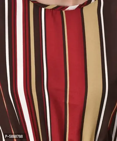 Women Striped Multicolour Straight Leg Jumpsuits-thumb2