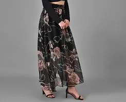 Elegant Printed Georgette Skirt For Women-thumb2