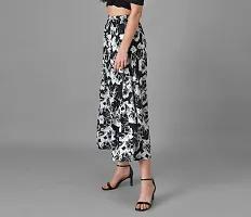 Beautiful Floral Print Crepe Skirt For Women-thumb2