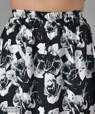 Beautiful Floral Print Crepe Skirt For Women-thumb4