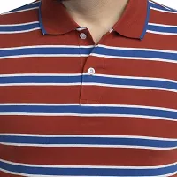 QUEMICTION Polo T-Shirt for Men - Rust (Size-L)-thumb3