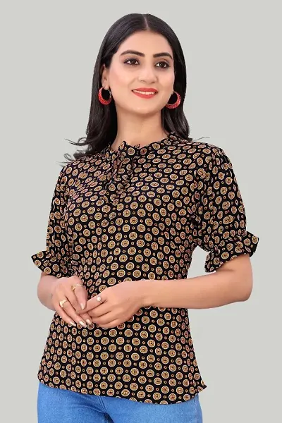 Rayon Printed Short Kurti Top