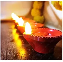 Decorative Electric Flameless Water Sensor Eco-Friendly LED Diyas- Pack Of 6-thumb1