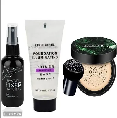 Stylish After Mattee Fixerr And Prrimer And Sunisa Foundation Waterproof Cc Cream Foundation 3 Items-thumb0