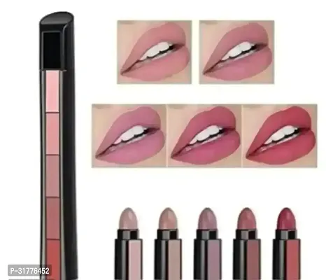 Trendy Longlasting Waterproof 5 In 1 Lipsticks Combo-thumb0