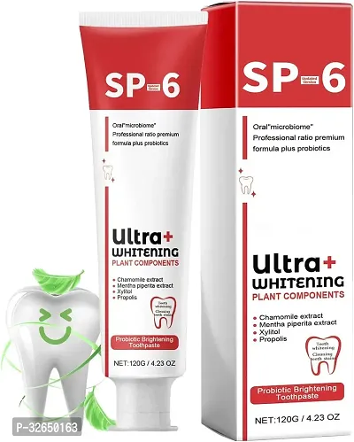 Sp-6 Toothpaste, Brightening And Stain Removing Toothpaste, Sp-6 Probiotic Whitening Toothpaste,Teeth Whitener Toothpaste, Natural Tooth Whitener. (1Pcs)