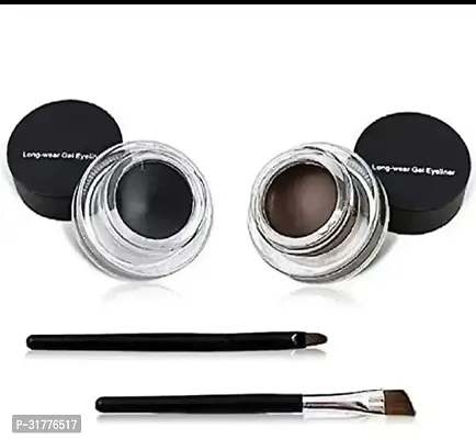 High Quality Black and Brown Gel Eyeliner With Brush-thumb0