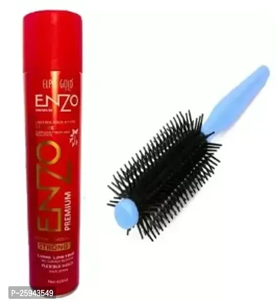 Enzo hair sapray with a round comb for make your hair style more Stylish