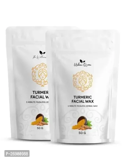 Herbal Turmeric Facial Wax Powder Pack Of 2-thumb0