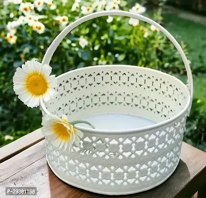 Metal Fruit And Flowers Storage Basket