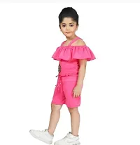 Stylish Fancy Cotton Basic Jumpsuit For Girls-thumb2