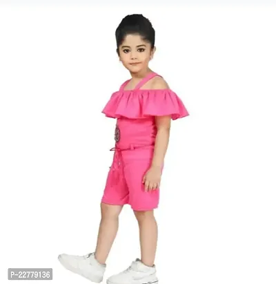 Stylish Fancy Cotton Basic Jumpsuit For Girls-thumb3