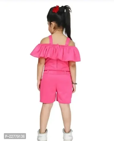 Stylish Fancy Cotton Basic Jumpsuit For Girls-thumb2