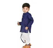 Stylish Blue Cotton Kurta Sets For Boys-thumb2