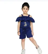 Stylish Fancy Cotton Basic Jumpsuit For Girls-thumb1