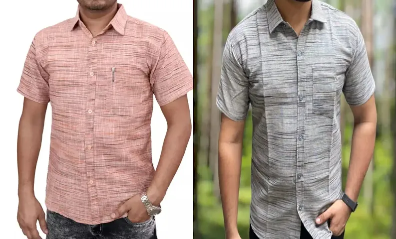 Hot Selling Cotton Short Sleeves Casual Shirt 