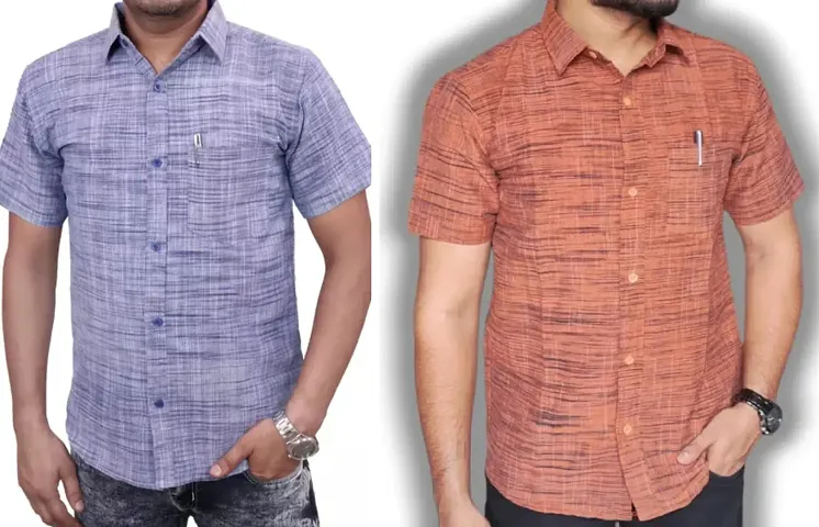 Must Have Cotton Short Sleeves Casual Shirt 