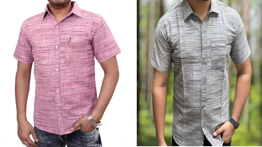 Best Selling Cotton Short Sleeves Casual Shirt 