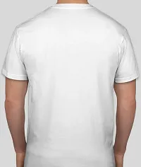 Men Round Neck All White  T-Shirt for Men 100% Cotton-thumb1