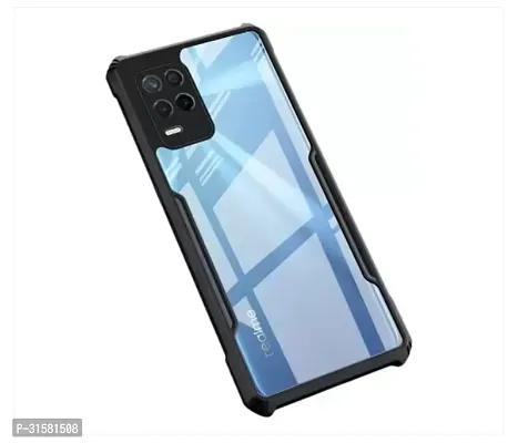 Back Cover for Realme 8 Black Shock Proof Pack of 1-thumb0