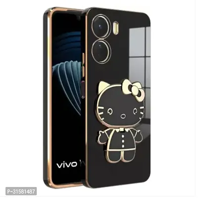 Back Cover for Vivo T2X 5G Vivo Y16 3D Kitty with Folding-thumb0