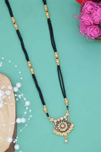 Premium Quality Kundan Work Mangalsutra For Women With Traditional thread mala Chain