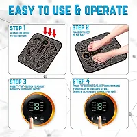 Foot Massager Pain Relief Wireless Ems Massage Mat Machine,Rechargeable Portable Folding Body Massager With 8 Mode/19 Levels For Legs,Body Foot,Neck,Arms,Hand Therapy Machine-thumb1